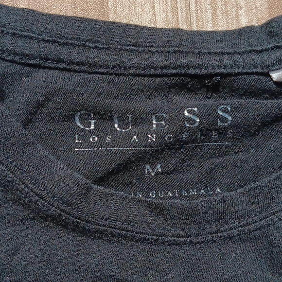GUESS Y2K gem bedazzled logo tshirt size M - Picture 3 of 3